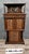 Wood Antique Carved Walnut Cabinet with Terracotta Panels For Sale - Image 7 of 14