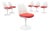 Vintage Tulip Dining Chairs by Eero Saarinen for Knoll, 1970s, Set of 6 For Sale