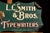 American Antique L. C. Smith Typewriters Self-Framed Tin Litho Sign For Sale - Image 3 of 7
