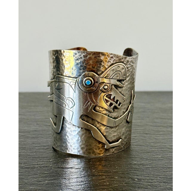 Bespoken Sculptural Sterling Silver Bracelet by Graziella Laffi For Sale - Image 10 of 14