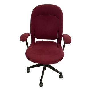 Vintage Herman Miller "Ambi" Ergonomic Desk Chair - Burgundy For Sale