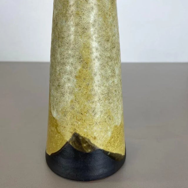 Brown Abstract Ceramic Studio Pottery Vase from Gerhard Liebenthron, Germany, 1960s For Sale - Image 8 of 10
