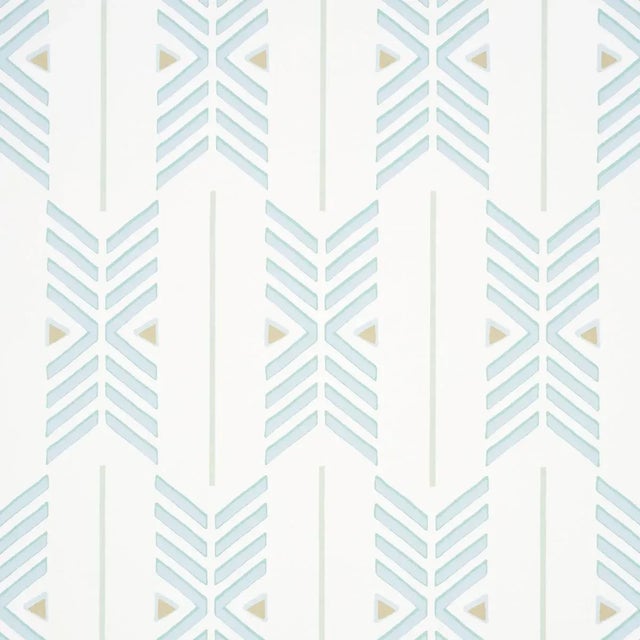 Contemporary Schumacher X A Rum Fellow Quiver Wallpaper In Haze For Sale - Image 3 of 4