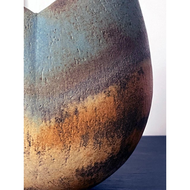 Ceramic Vase Vessel by British Studio Potter John Ward For Sale - Image 14 of 17