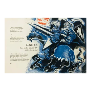 1976 Edouard Pignon Original Engraving Chevaliers No. 4