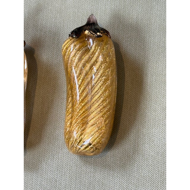 Glass Italian Murano Art Glass Pepper Sculptures, Set of Two For Sale - Image 7 of 10
