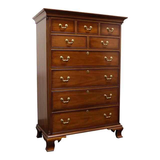 Hickory Chair Mahogany Tall Chippendale Chest of Drawers ...