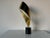 80's Curtis Jere - Style Abstract Brass Sculpture on Marble Base For Sale - Image 4 of 12