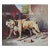 Mid-20th Century Signed C. Tassett - Two Dogs in an Interior, Oil on Canvas For Sale