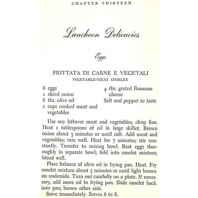 "The Art of Italian Cooking" 1953 Lo Pinto, Maria (Inscribed) For Sale - Image 9 of 10