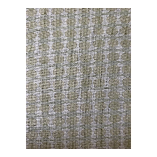 Galbraith & Paul Fabric Ovals Linen Fabric 2 1/2 Yards For Sale