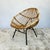 Bamboo and rattan egg chair designed by Dirk van Sliedrecht for Rohé Noordwolde, 1950s. The sculptural seat features...