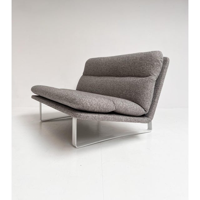 Gray 2-Seater Sofa by Kho Liang Ie and Wim Crouwel for Artifort, 1960s For Sale - Image 8 of 15