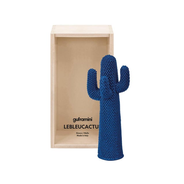 Gufram Guframini LeBleuCactus Le Bleu Cactus Blue Miniature 1:8 Designed by Guido Drocco and Franco Mello Made in Italy Collectible Object For Sale - Image 4 of 7