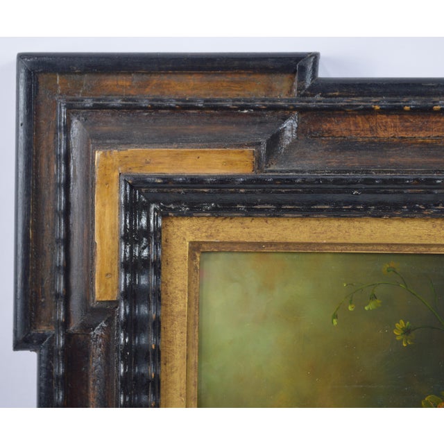 Renaissance Late 20th Century Old Master Type Still Life Painting in Fine House of Heydenryk Dutch Ripple Frame For Sale - Image 3 of 8