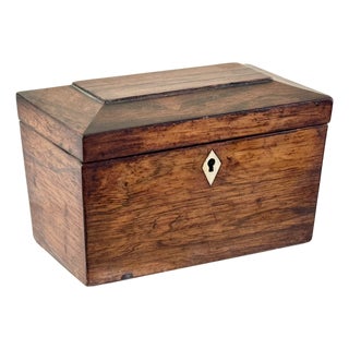 19th Century English Tea Caddy For Sale