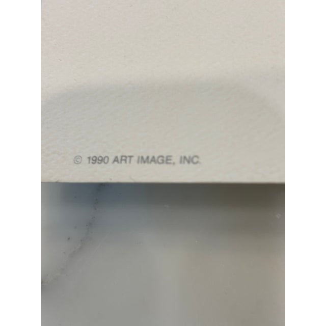 Vintage 1990s Lithograph Titled, "Birch Grove", Signed by Artist Peter Wong For Sale In Little Rock - Image 6 of 13