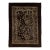 Transitional Handmade Allover Motif Brown Wool Rug For Sale