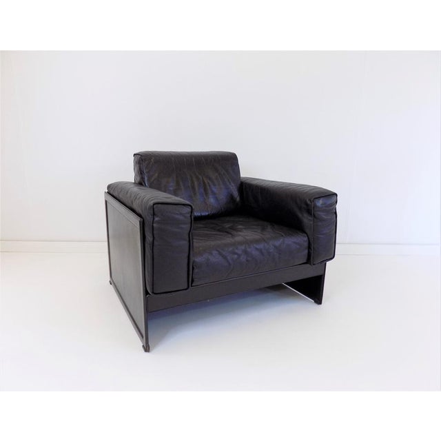 Korium KM 3/1 Armchair in Leather by Matteo Grassi for Tito Agnoli For Sale - Image 11 of 18