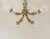 Vintage Art Nouveau Style 5-Light Chandelier, 1950s, in Very Good conditions. Designed 1950 to 1959 Up to 250V (Europe/UK...