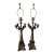 Pair of Vintage Neoclassical Four-Arm Candelabra Table Lamps For Sale