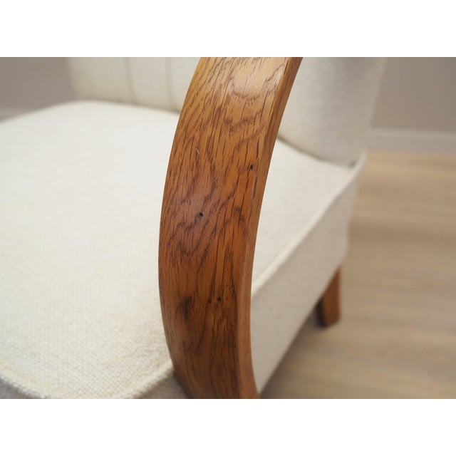 Vintage Art Deco Oak Chair, 1950s For Sale - Image 14 of 17