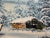 Mid 20th Century 50's Vintage Winter Landscape Oil on Canvas For Sale - Image 5 of 8