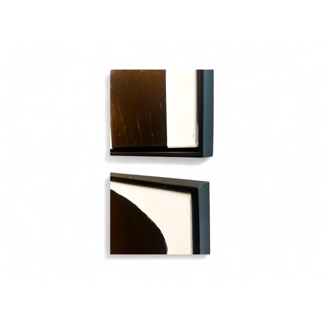 Abstract Oil on Canvas, Black & White Series, Iris Dankner, New York, 2023 For Sale - Image 3 of 3