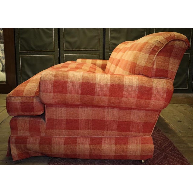 Large Gingham Three-Seater Sofa by George Smith, 2010s For Sale - Image 16 of 18