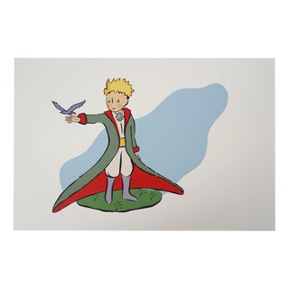 Antoine de Saint-Exupery, The Little Prince and the Bird, Lithograph For Sale