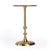 Crafted from aluminum, this shiny gold- toned table features an exquisitely turned base and pedestal. It's modern and...
