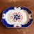 Antique Gaudy Welsh Crescent Pinwheel Flow Blue Large Platter, Circa 1840s For Sale - Image 12 of 12