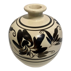 Vintage Signed Chinese Cizhou Kiln Style Vase