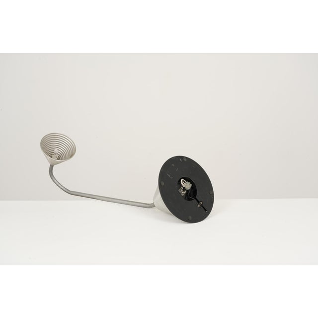 Vintage Table Lamp in Anodized Aluminum, 1980 For Sale - Image 4 of 7