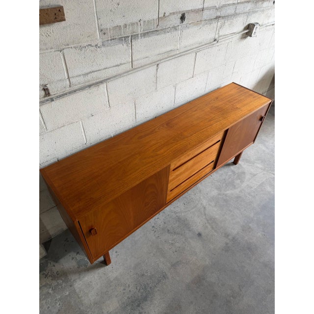 Vintage Troeds Bjärnum Swedish Teak Sideboard Credenza Mid Century Modern Cabinet For Sale In Los Angeles - Image 6 of 11
