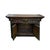Dark Brown Vintage Point Edge Characters Engraved Top Credenza Cabinet For Sale - Image 4 of 10