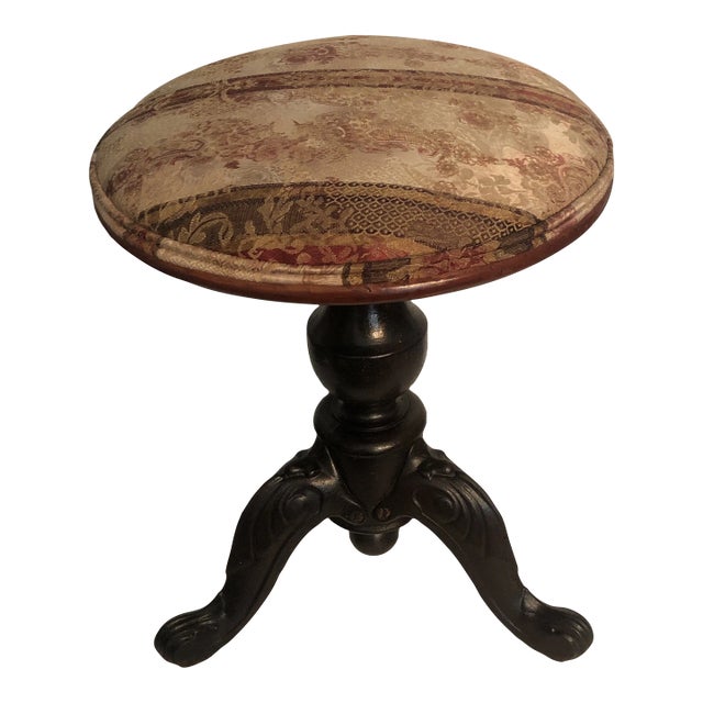 Antique Victorian Piano Stool, 1800s For Sale