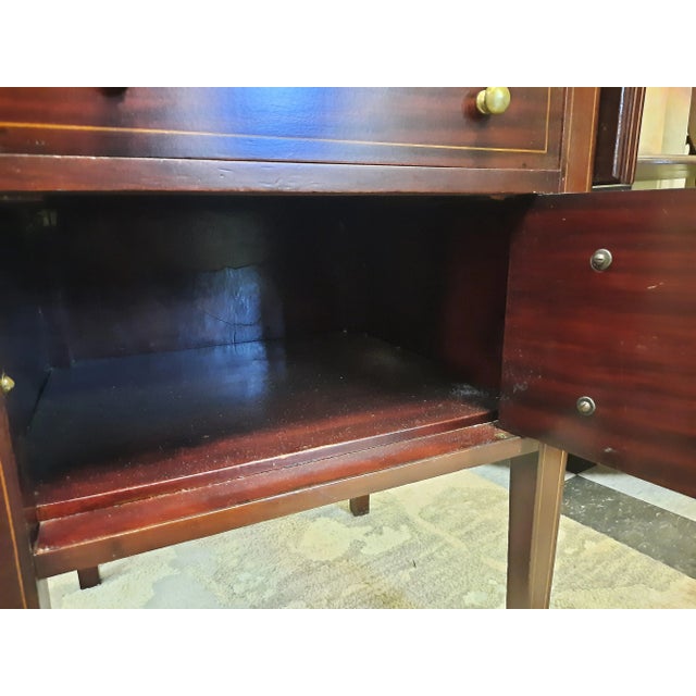 Early 20th Century Drop Leaf Side Table With Drawers For Sale - Image 9 of 13