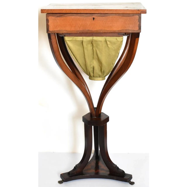 Antique Georgian Marquetry Inlay Work Table For Sale - Image 13 of 13