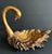 Vintage Late 20th Century Gold Swan Decorative Dish For Sale - Image 11 of 11