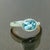 Natural Aquamarine Ring 6.5 14k W Gold 1.64 TCW Certified For Sale - Image 12 of 14