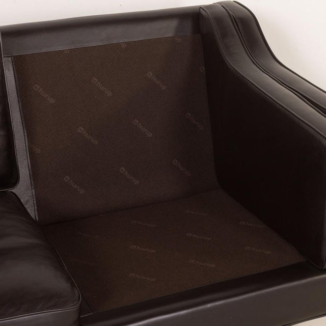 Danish Black Aniline Leather Sofa by Hurup, 1980s For Sale - Image 18 of 18