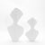 White Modern Sculptural Vase in White Shagreen by R&y Augousti For Sale - Image 8 of 9