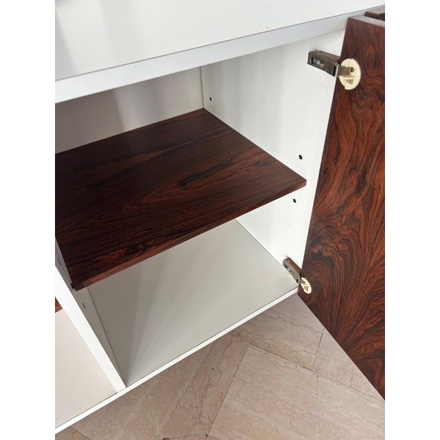 Sideboard in White Formica and Dark Wood, Italy, 1960s For Sale - Image 12 of 18