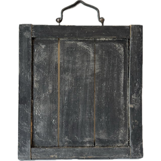 Ceramic Blue Asian Antique Set of Four Chinese Blue and White Porcelain Plaques, Signed & Inscribed Shanshui Landscapes, Ebonized FramesTiles For Sale - Image 7 of 9