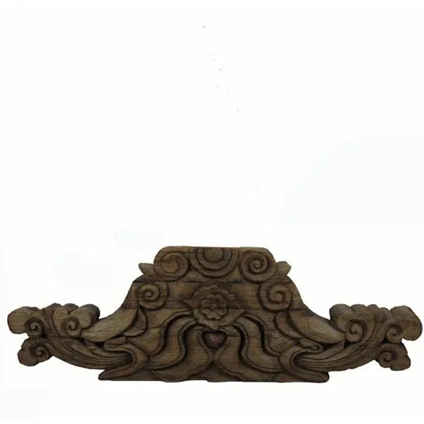 Antique Chinese Hand Carved Wood Architectural Ornament For Sale - Image 13 of 13
