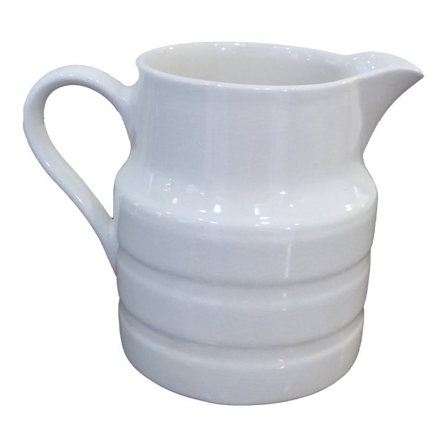 Vintage English Ironstone Pitcher For Sale