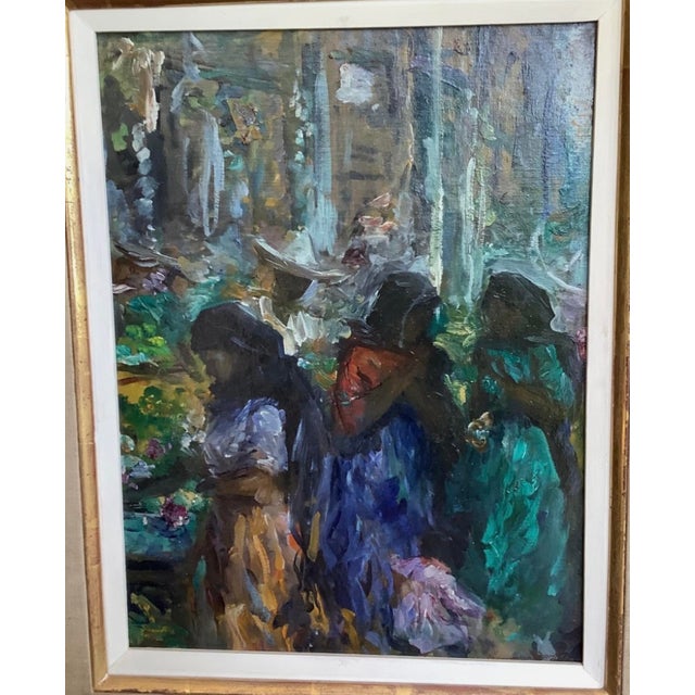 Impressionist Wayman Elbridge Adams Original Impressionist Oil Painting, C1920 For Sale - Image 3 of 10