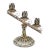 Vintage Miniature Gilt Silver Filigree Candelabrum For Sale