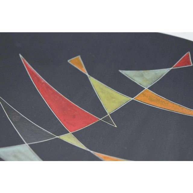 Mid 20th Century Mid 20th Century Oeganda Signed Mid Century Pottery Bowl For Sale - Image 5 of 6